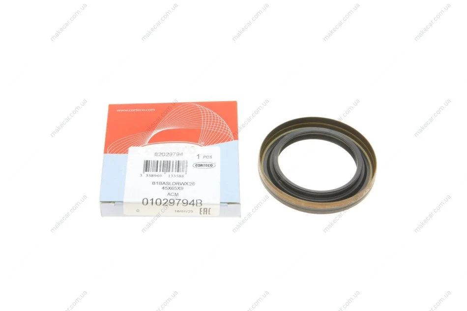 <strong>Сальник піввісі VW T4 2.5 TDI/MB (W210/211) (45x65 CORTECO 01029794B (фото 1)</strong>