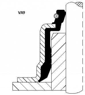Кільце ущільнювача, стержень клапана CORTECO 12014948 (фото 1)