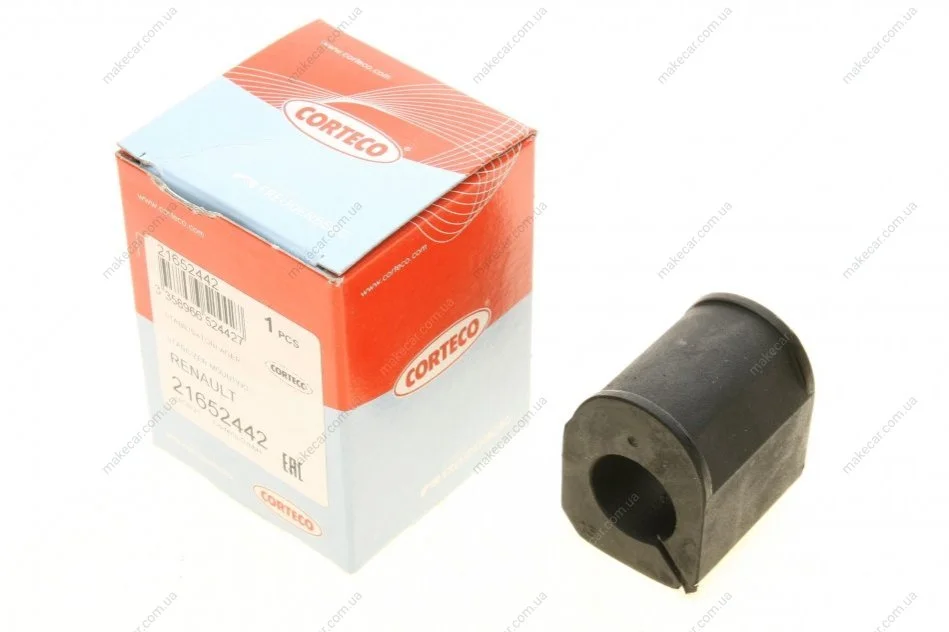 <strong>Подушка стабілізатора перед. внутр Kangoo 97- (21,5 mm) CORTECO 21652442 (фото 1)</strong>