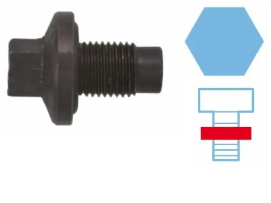 <strong>Різьбова пробка з ущільненням, масляний картер FORD/PSA M14x1,5x20 (вир-во) CORTECO 220051H (фото 1)</strong>