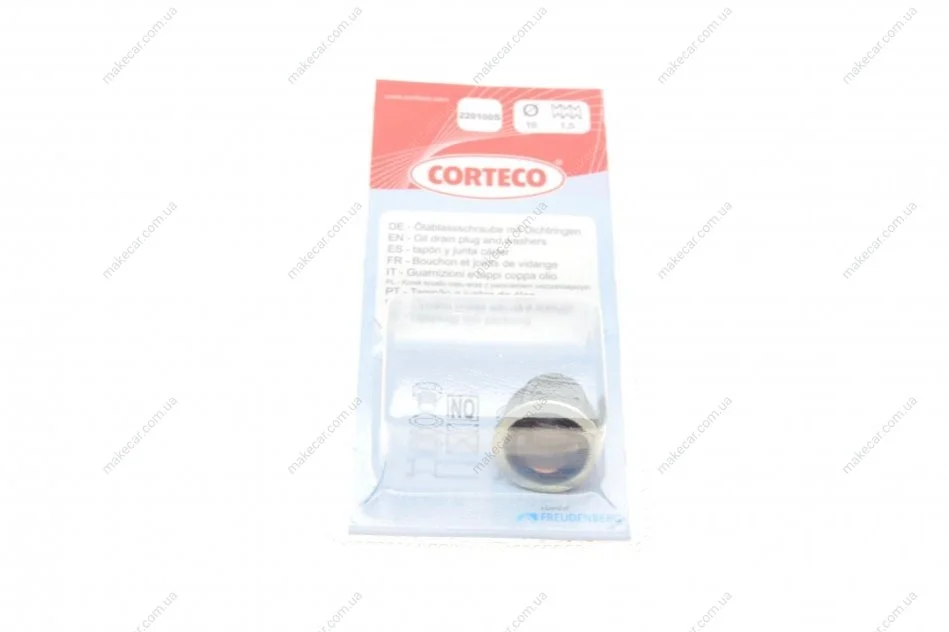 <strong>Пробка піддону двигуна CORTECO 220100S (фото 1)</strong>
