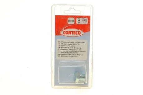 Пробка піддону двигуна для Opel, Vauxhall, Saab CORTECO 220117S фото товару