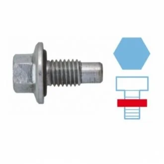 Пробка піддону двигуна для Vauxhall, Chevrolet, Opel, Saab, Land Rover CORTECO 220139S фото товару