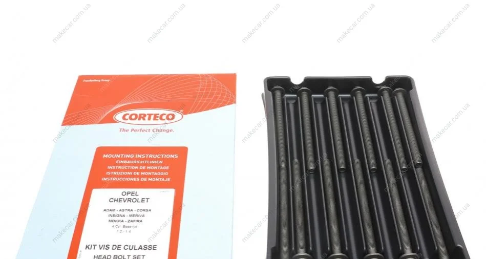<strong>Комплект болтів, головка циліндра (12 шт) CORTECO 49362990 (фото 1)</strong>