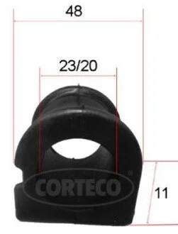 TOYOTA втулка стабілізатора Yaris -05 для Toyota CORTECO 49371588 фото товару