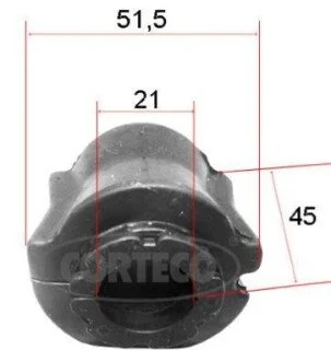 FIAT втулка передн.стабілізатора Fiorino 08- 21mm для Fiat, Peugeot, Citroen CORTECO 49371817 фото товару