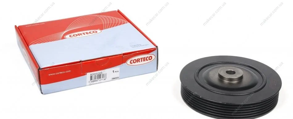<strong>Шків колінвалу 1.9D Kangoo 97-/Clio 91-05/Megane 96-03 CORTECO 80000205 (фото 1)</strong>