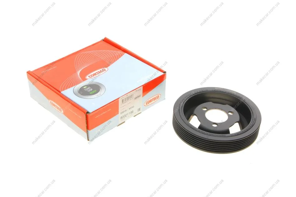 <strong>Шків колінвалу 2.5TDI LT 96-06/T4 98-03/Crafter 06- (+ болти) CORTECO 80001196 (фото 1)</strong>
