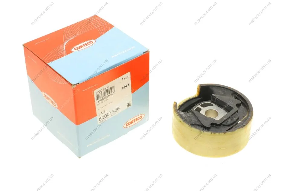 <strong>Подушка двигуна Golf V/VI 1.4 04-13 /Passat B6 1.4 05-11 Л. CORTECO 80001306 (фото 1)</strong>