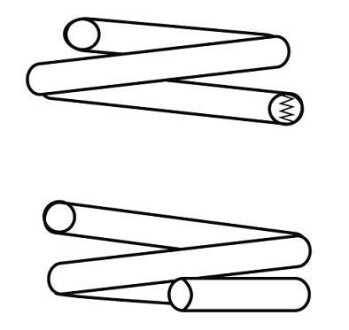 Пружина підвіски передня (кратно 2) SEAT Leon, Toledo II/VW Golf IV (97-06) CS Germany 14950707 фото товару