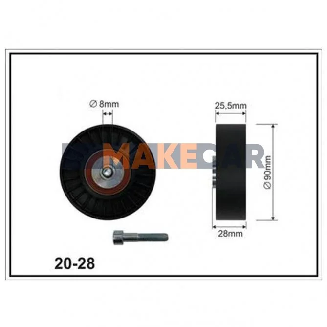 <strong>VW AUDI Натяжной ролик промежуточный 100 2,6/ABC,ACZ 92- CX CX2028 (фото 1)</strong>