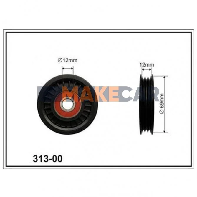 <strong>NISSAN Ролик натяжной канавоч Note 1,4 06-, Micra 1,0-1,4 03-. CX CX31300 (фото 1)</strong>