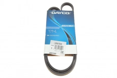 Ремінь поліклиновий для DAYCO 3PK1040 фото товару