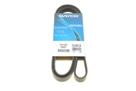 Ремінь поліклиновий для DAYCO 5PK1650 фото товару