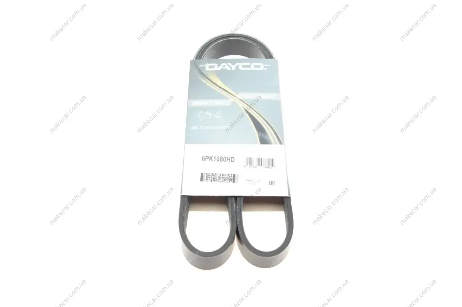 <strong>Ремінь генератора VW Crafter/T5/T6 2.0 TDI 09- DAYCO 6PK1080HD (фото 1)</strong>