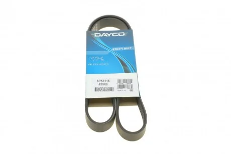 Ремінь поліклиновий для DAYCO 6PK1115 фото товару