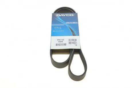 Ремінь поліклиновий для Volvo, Volkswagen, Peugeot, Seat, Infiniti DAYCO 6PK1145 фото товару