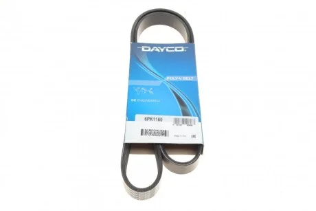 Ремінь поліклиновий для DAYCO 6PK1160 фото товару
