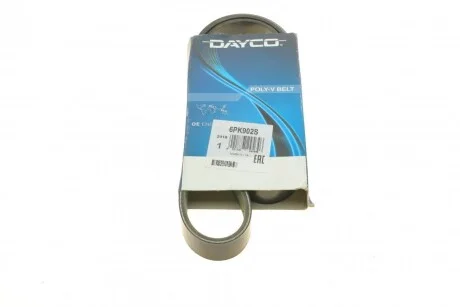 Ремінь генератора поліклиновий для DAYCO 6PK902S фото товару