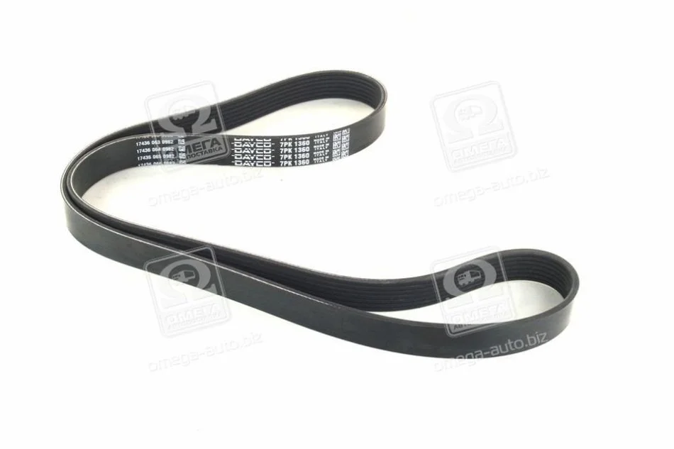 <strong>Ремінь генератора Ford Galaxy 2.8 95-00/VW Passat/Sharan 2.8 91-00 DAYCO 7PK1360 (фото 1)</strong>