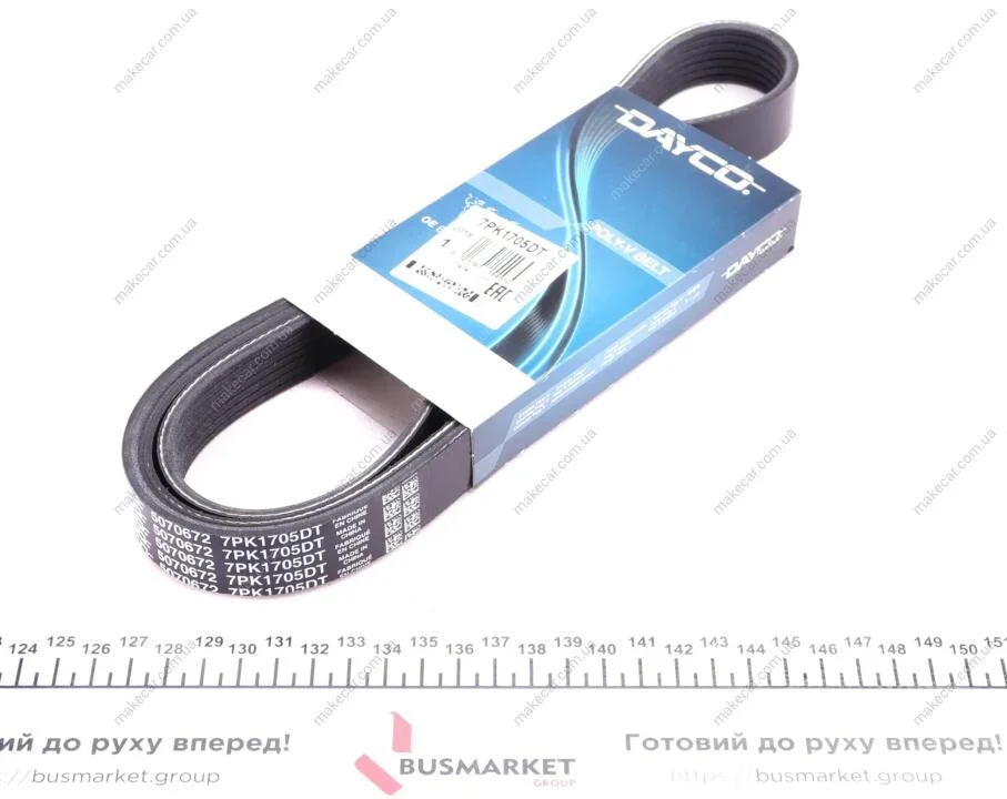 <strong>Пас поліклиновий Renault Megane III/Scenic II 2.0d DAYCO 7PK1705DT (фото 1)</strong>
