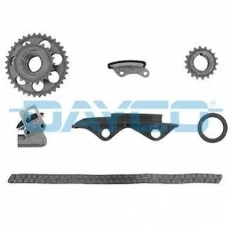 К-кт. цепи грм. NISSAN MICRA 1.0,1.3,1.4-03 (цепь + 2шт.натяжитель + 3шт. шестерни+ успокоитель + сальник) для Nissan DAYCO KTC1040 фото товару