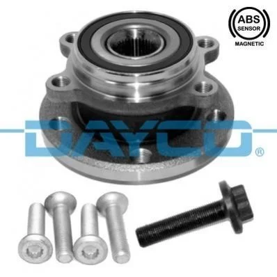<strong>VW Подшипник с ступицой и креплением(4болт) Golf V 03-,Passat,Skoda Octavia DAYCO KWD1001 (фото 1)</strong>