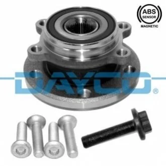 VW Подшипник с ступицой и креплением(4болт) Golf V 03-,Passat,Skoda Octavia для Seat, Volkswagen, Audi, Skoda DAYCO KWD1001 фото товару