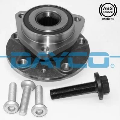 <strong>VW Ступица передн.Сaddy III, (3 болта) Audi A3,Skoda Octavia 04- DAYCO KWD1008 (фото 1)</strong>