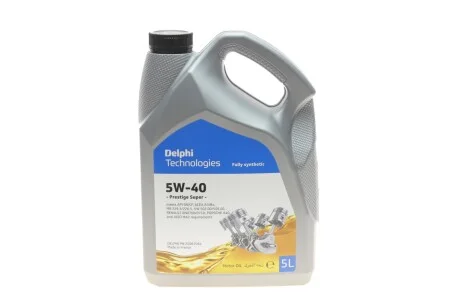 Моторное масло Delphi Prestige Plus 5W-40 синтетическое 5 л для DELPHI 25067064 фото товара