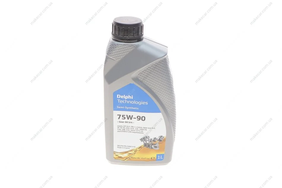 <strong>Трансмісійна олива Delphi Gear Oil 5/4 75W-90, 1л DELPHI 25067150 (фото 1)</strong>
