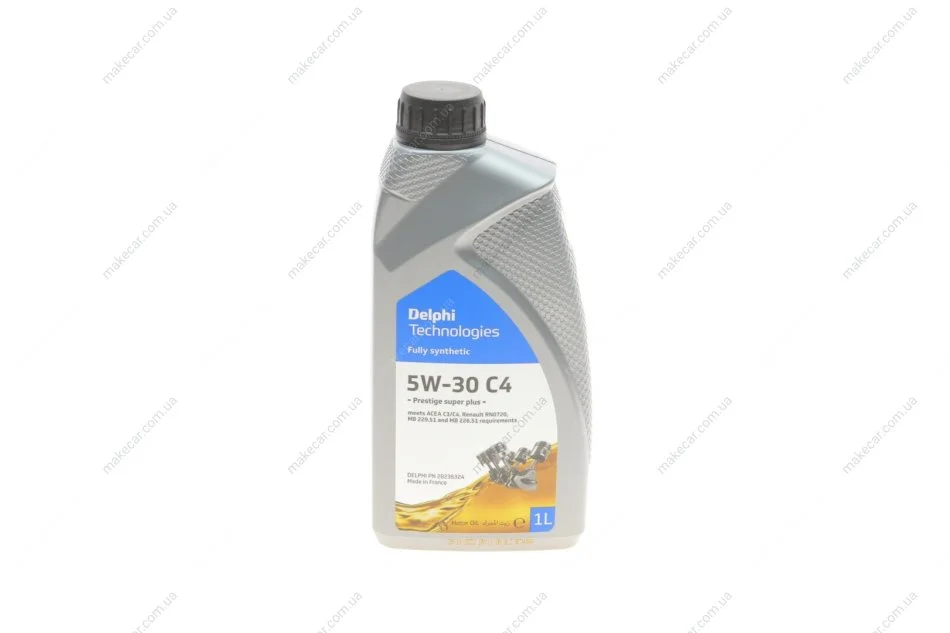 <strong>Моторна олива Delphi Prestige Super Plus C4 5W-30, 1л DELPHI 28236324 (фото 1)</strong>