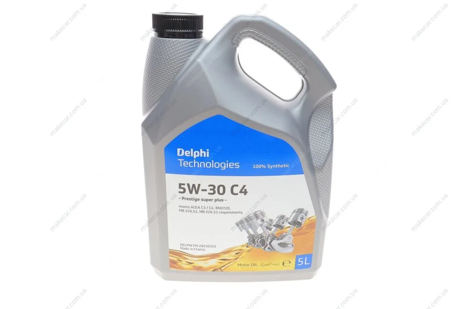 <strong>Моторна олива Delphi Prestige Super Plus C4 5W-30, 5л DELPHI 28236325 (фото 1)</strong>