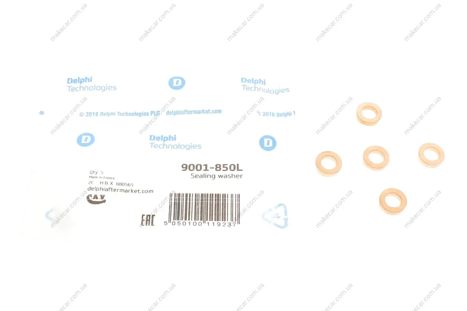 <strong>Уплотнительное кольцо DELPHI 9001-850L (фото 1)</strong>
