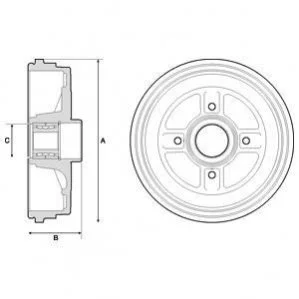 <strong>RENAULT Барабан тормозной с подшипн.Clio III 05- DELPHI BFR496 (фото 1)</strong>