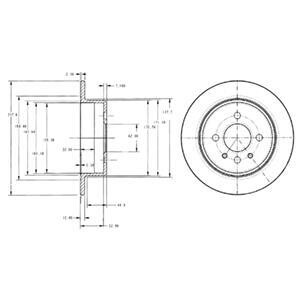 BMW Гальмівний диск задн. 3 (E21), 3 (E30) Delphi BG2202 фото товару