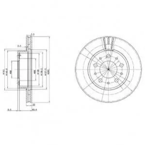 <strong>VOLVO Диск тормозной передний 740-760,940-960 DELPHI BG2425C (фото 1)</strong>