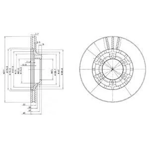 Гальмівний диск для Hyundai DELPHI BG2561 фото товару