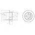 <strong>OPEL Диск тормозной задний Astra F 91-,Vectra A 88- DELPHI BG2635 (фото 1)</strong>