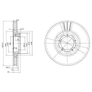 Гальмівний диск для Rover, Honda DELPHI BG2663 фото товару