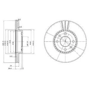 Гальмівний диск для Renault DELPHI BG2693 фото товару