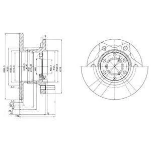 Гальмівний диск для Alfa Romeo DELPHI BG302 фото товару