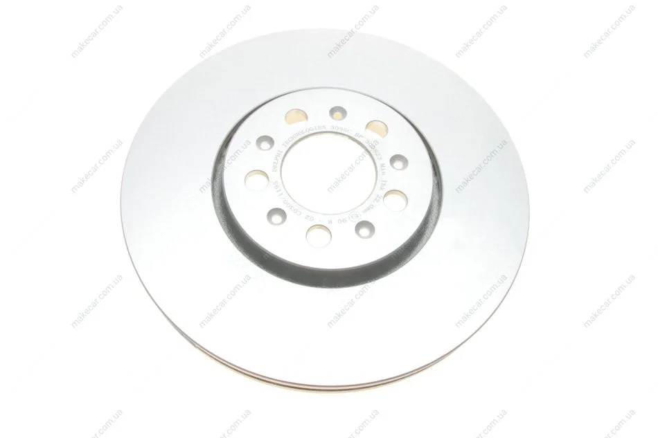 <strong>VW Тормозной диск передн.Audi A1Golf IV, Polo Skoda Fabia,Octavia I,Roomster,Polo 96- DELPHI BG3035C (фото 1)</strong>