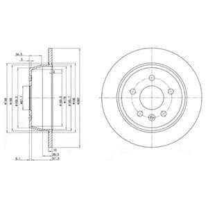 DB диск гальмівний задн.Vito 108D/110D/113 96-03 Delphi BG3241 фото товару