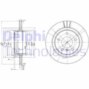 Гальмівний диск для DELPHI BG3530C фото товару