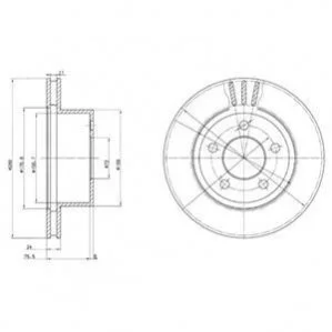 Гальмівний диск для Jeep DELPHI BG3533 фото товару