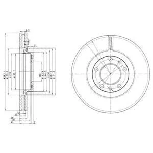 Гальмівний диск для DELPHI BG3682 фото товару
