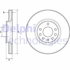 Гальмівний диск для DELPHI BG3770C фото товару