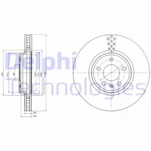 Гальмівний диск для DELPHI BG4080C фото товару