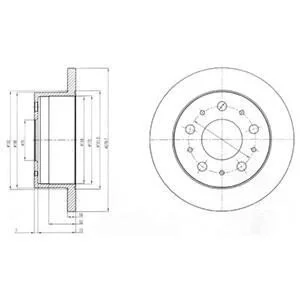Гальмівний диск для Audi DELPHI BG4099 фото товару